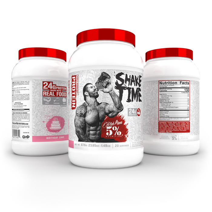 5 % Shake Time